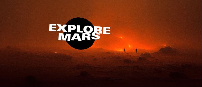 Humans exploring Mars surface - AI generated